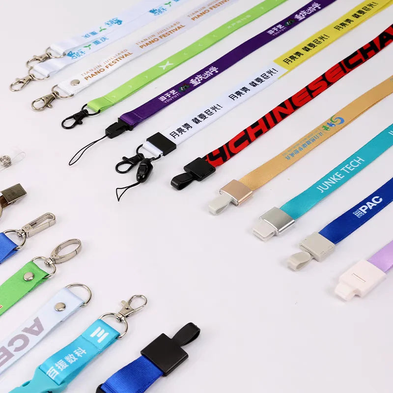Custom of Various Models Lanyard Neck Rope Keychain Personal Printing Landyard With My Logo Company Name Phone Number